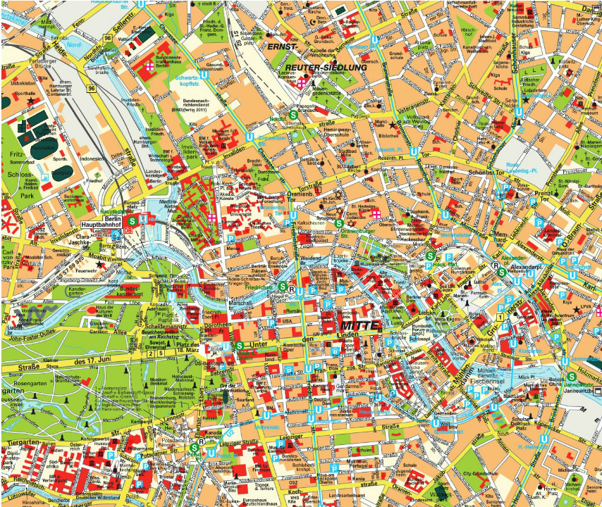 Berlin City Center Map 